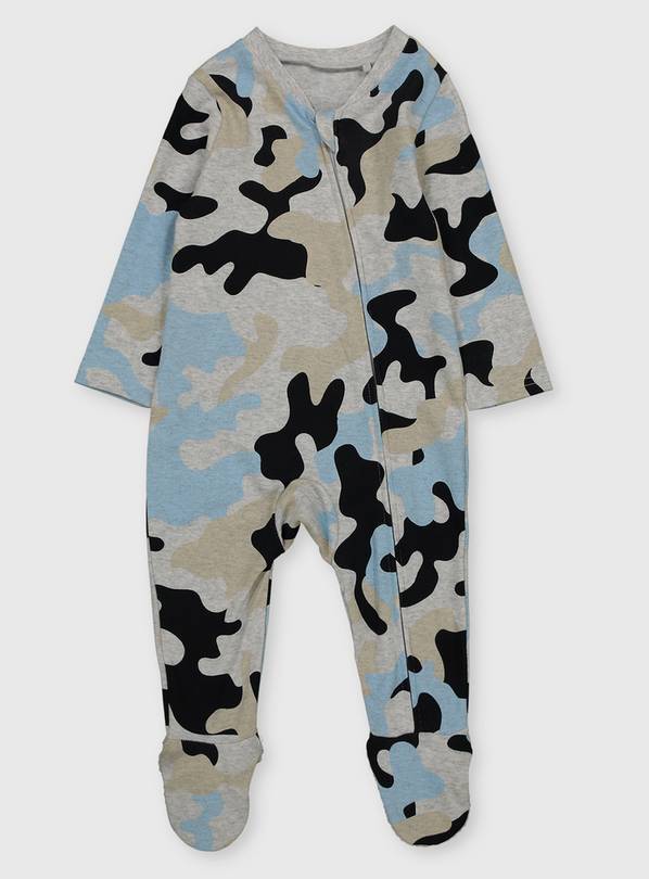 Baby Family Camouflage Sleepsuit - Up to 3 mths